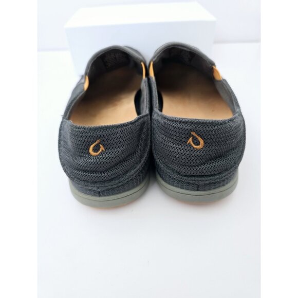 Olukai Nohea Mesh Shoes 10 Slip On Grey Gray Mens Causal Breathable Loafers - Picture 9 of 12